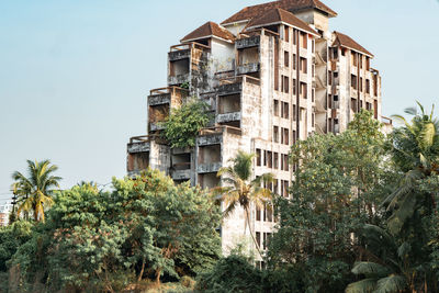 Low angle view of buildings against sky