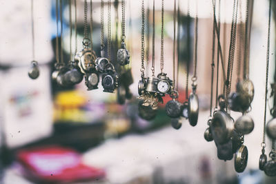 Close up of padlocks