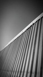 Low angle view of building against clear sky