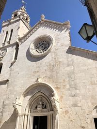 Low angle view of building against sky