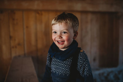 Portrait of smiling boy