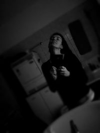 Low angle view of man