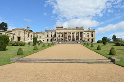 View of historical building against cloudy sky