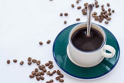 Coffee cup on white background