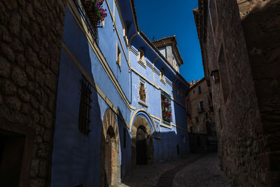 Low angle view of buildings against sky