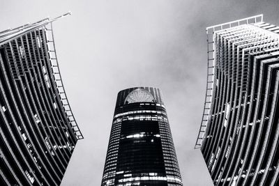 Low angle view of buildings against sky