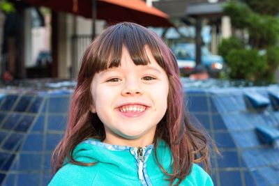 Portrait of smiling cute girl