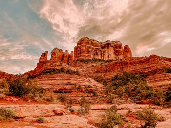 Old ruins against sky