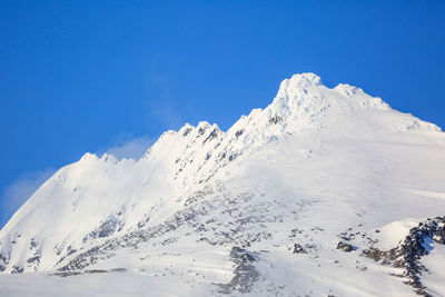 Snow covered mountain anchorage alaska landscape