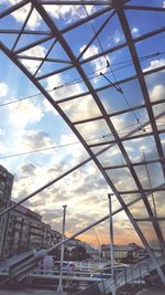 Low angle view of cloudy sky