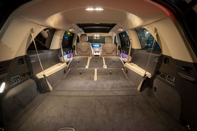 Interior of car