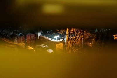 View of illuminated cityscape at night