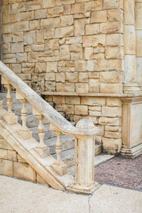 Close-up of stone steps