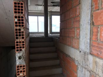 Interior of abandoned building