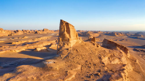 Panoramic view of desert against sky