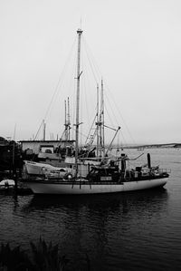 Boats sailing in sea