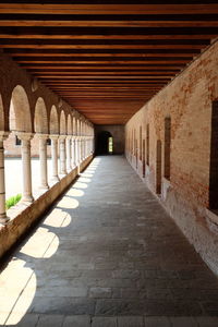 View of corridor in row