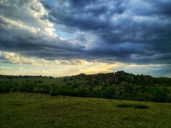 Scenic view of landscape against sky