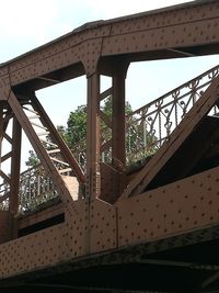 Low angle view of bridge against sky