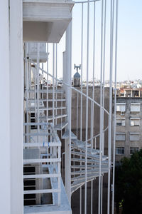 Low angle view of building under construction against sky