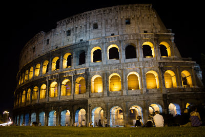 Low angle view of colosseum