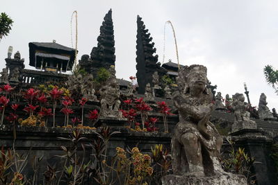 Low angle view of temple