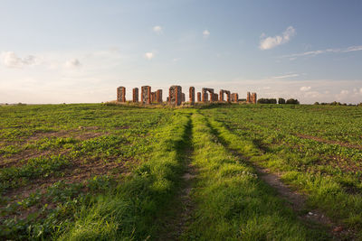 Panoramic view of landscape against sky