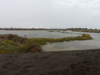 Scenic view of river against sky