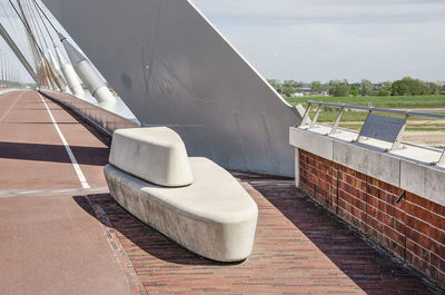 Detail of de oversteek bridge in nijmegen, the netherlands