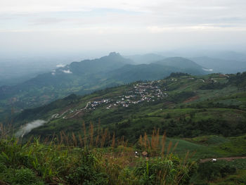 Scenic view of landscape against sky