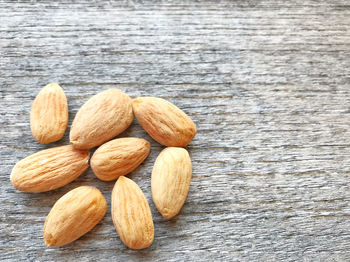 High angle view of bread on table