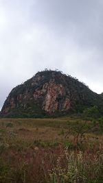 Scenic view of mountain against sky