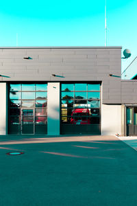 View of built structure against clear sky