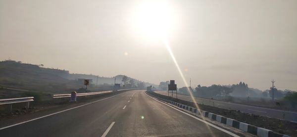 Highway against sky