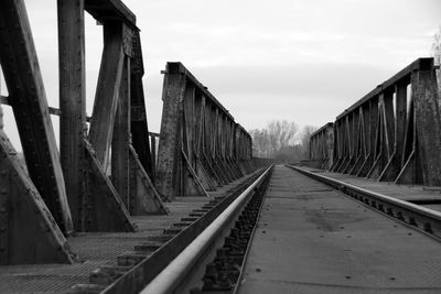 View of railroad tracks against sky