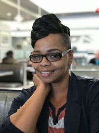 Portrait of smiling young woman