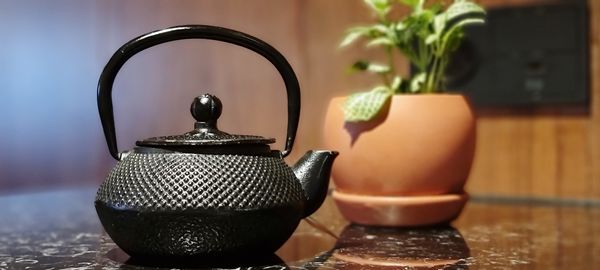 Close-up of tea on table