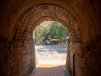 Archway of historical building