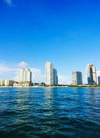 City skyline with waterfront