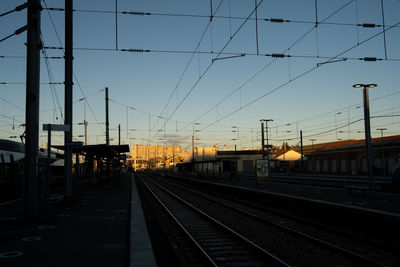 Railroad station platform