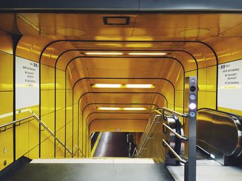 Interior of subway station