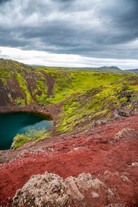 Scenic view of landscape against sky