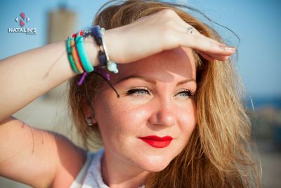 Portrait of smiling young woman