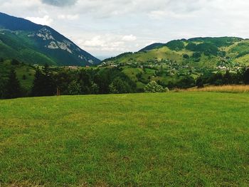 Scenic view of landscape against sky