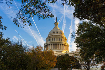 Low angle view of building against sky