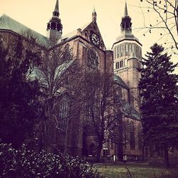 Low angle view of church against sky