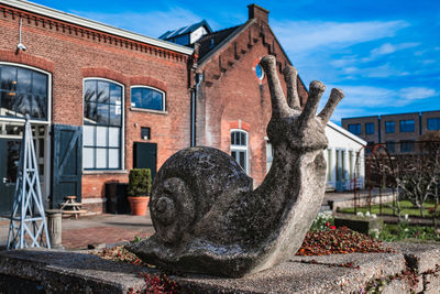 Low angle view of building against sky