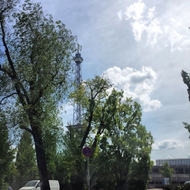 tree, sky, low angle view, building exterior, built structure, architecture, cloud - sky, cloud, branch, growth, cloudy, day, outdoors, nature, no people, city, house, tree trunk, building, sunlight