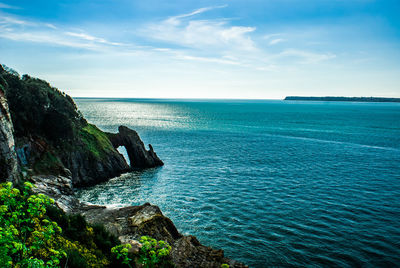 Scenic view of sea against sky