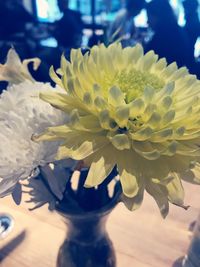 Close-up of vase on table